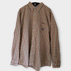 Chaps Long Sleeve Button Down Shirt Size XL Multicolor Check Easy Care